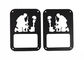 Стальные фонари для автомобилей Хромовые фары для 2007-2017 Jeep Wrangler JK, стиль инженера / стиль Железного человека поставщик