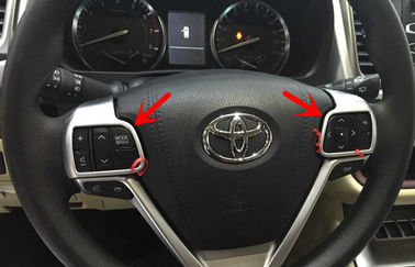 Хорошая цена. TOYOTA Highlander (((Kluger) 2014 2015 Внутренние аксессуары, Хромированная отделка руля онлайн