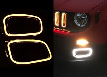 Хорошая цена. Рама лампы тумана с дневными светофорами для JEEP Renegade 2016 2017 онлайн