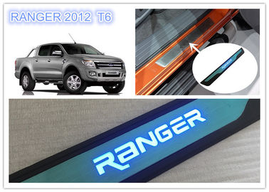 Хорошая цена. Ford Ranger T6 2012 - 2015 Просвещенные дверные праги светодиодный свет Боковые дверные праги Скуф-пластинка онлайн