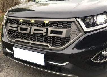 Хорошая цена. Автомобильные решетки передняя решетка Raptor Style с светодиодным освещением для Ford Edge 2015 2017 онлайн
