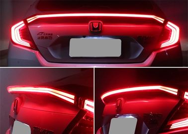 Хорошая цена. Honda New Civic Sedan 2016 2018 Авто Скульптурный кровельный спойлер, светодиодный свет заднего крыла онлайн
