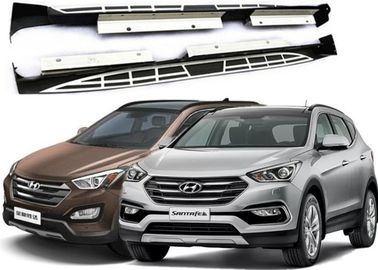 Хорошая цена. Боковые шаговые доски стиля OE с сплавными скобками для Hyundai Santafe 2013 2016 IX45 онлайн