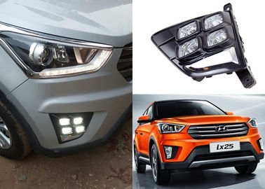 Хорошая цена. Новый дизайн туманных ламп Дневной светофор для Hyundai 2014 2015 IX25 Creta онлайн