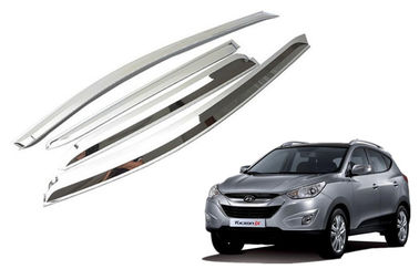 Хорошая цена. Хромовые солнечные визиры отвода тени для IX35 2009-2013 Hyundai New Tucson Rain Window Guards онлайн